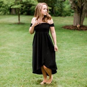 CottonOn Mazie Off the Shoulder Shirred Maxi Dress